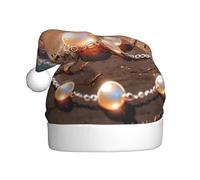 WHJSHOP Hermoso sombrero de Navidad estampado de perlas de mar para adultos, por lo que es un regalo divertido y duradero para hombres y mujeres