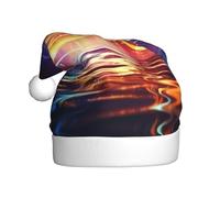 WHJSHOP Hermoso sombrero de Navidad impreso con notas musicales para adultos, por lo que es un regalo divertido y duradero para hombres y mujeres