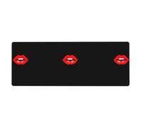 WHJSHOP Kiss The Lips - Alfombrilla de mouse extragrande de 12 x 31.5 pulgadas para computadoras de escritorio, portátiles, computadoras personales