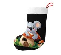 Whjshop Koala in The Mushroom House - Calcetines decorativos de Navidad para árboles de Navidad, mesas de comedor