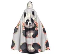 WHJSHOP La bonita capa con capucha para adultos con diseño de panda es una capa súper grande, cómoda y duradera