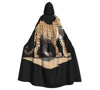WHJSHOP La capa con capucha para adultos con patrón de leopardo africano Brave es una capa súper grande, cómoda y duradera