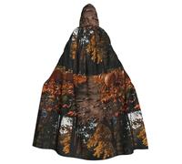 WHJSHOP La capa con capucha para adultos con patrón de otoño es una capa súper grande, cómoda y duradera