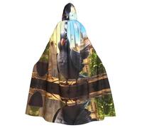 WHJSHOP La capa con capucha para adultos con patrón de paloma de dibujos animados es una capa súper grande, cómoda y duradera