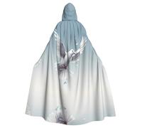 WHJSHOP La capa con capucha para adultos con patrón de paloma voladora es una capa súper grande, cómoda y duradera