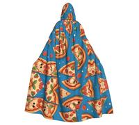 WHJSHOP La capa con capucha para adultos con patrón Pizza In The Sky es una capa súper grande, cómoda y duradera