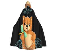 WHJSHOP Little Bear in the Net Bag - Capa con capucha para adultos, sin cremallera, cómoda y duradera para juegos de rol