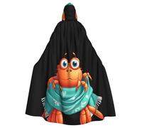 WHJSHOP Little Crab In The Scarf Picture Halloween - Capa con capucha para hombres y mujeres, ropa para juegos de rol