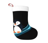 WHJSHOP Little Penguin on The Slide - Calcetines decorativos de Navidad para decorar durante Halloween, Navidad y Año Nuevo