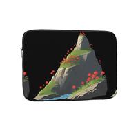 WHJSHOP Little Red Flowers on The Cliff Pattern - Funda portátil a prueba de golpes para laptop para hombres y mujeres, viajes de negocios, escuela y oficina