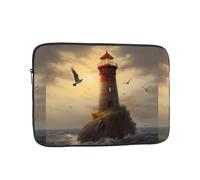 WHJSHOP Little Sparrow Flying to The Lighthouse - Funda portátil para laptop a prueba de golpes para hombres y mujeres, viajes de negocios, escuela y oficina