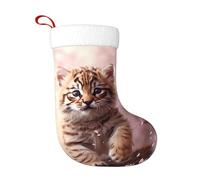 WHJSHOP Little Tiger Under The Cherry Blossom Tree - Calcetines decorativos de Navidad para decorar durante Halloween, Navidad y Año Nuevo