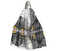 WHJSHOP Love From New York Picture - Capa con capucha para adultos, para juegos de rol, disfraces de escenario, fiestas, fácil cuidado