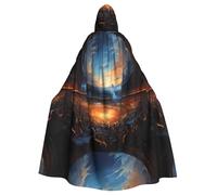 WHJSHOP Major Soccer Matches Picture - Capa con capucha de Halloween para adultos y hombres y mujeres, juego de rol