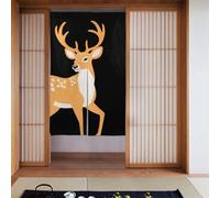 WHJSHOP Marcas de color de ciervos hermanos para puerta de puerta, protección de privacidad, adecuada para cocina, baño, habitación, 86 x 142 cm