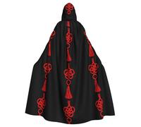 WHJSHOP May all your wishes come true Prints Halloween Adult Hooded Cloak sin cremallera, cómoda y duradera para juegos de rol