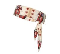 WHJSHOP Pañuelo deportivo con diseño de gráfico de corazón de anatomía humana, diadema casual, elástica, absorbe el sudor, ajustable, antideslizante