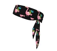 WHJSHOP Pañuelo deportivo de punto con estampado de flamencos, de doble cara, de secado rápido, ligero, transpirable y ajustable