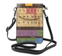 WHJSHOP Periodic Table Of Elements Picture - Bolso bandolera pequeño de cuero para mujer, impermeable y duradero