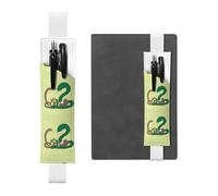 WHJSHOP - Portalápices de piel blanca con diseño de girasol, semillas de girasol, lombriz de tierra, serpiente, banda elástica ajustable de 8.3 a 1.8 pulgadas para cuadernos, diarios, diario de tapa