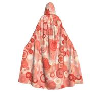 WHJSHOP Repetition of Circles - Capa con capucha para adultos, para Halloween, juegos de rol y fiestas de disfraces