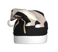 WHJSHOP Sombrero de Navidad con diseño de conejo que mira a través del telescopio para adultos, lo que lo convierte en un regalo divertido y duradero para hombres y mujeres