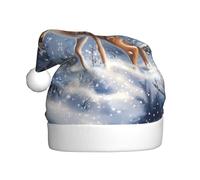 WHJSHOP Sombrero de Navidad con estampado de animales en el bosque profundo para adultos, por lo que es un regalo divertido y duradero para hombres y mujeres