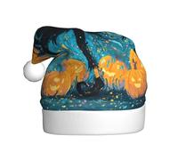 WHJSHOP Sombrero de Navidad con estampado de calabaza feliz para adultos, por lo que es un regalo divertido y duradero para hombres y mujeres