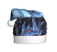 WHJSHOP Sombrero de Navidad con estampado de elfo de ojos rojos para adultos, por lo que es un regalo divertido y duradero para hombres y mujeres