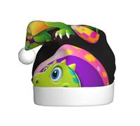 WHJSHOP Sombrero de Navidad con estampado de huevo de Pascua de dinosaurio para adultos, por lo que es un regalo divertido y duradero para hombres y mujeres