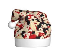 WHJSHOP Sombrero de Navidad con estampado de palomitas de maíz para adultos para hombres y mujeres, diadema para ocasiones festivas