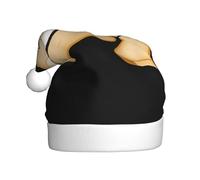 WHJSHOP Sombrero de Navidad con estampado de pan sonriente para adultos, por lo que es un regalo divertido y duradero para hombres y mujeres
