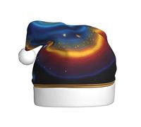WHJSHOP Sombrero de Navidad con estampado de universo en espiral para adultos, por lo que es un regalo divertido y duradero para hombres y mujeres