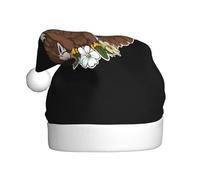 WHJSHOP Sombrero de Navidad con imagen de águila entre flores para adultos para fiestas de Halloween