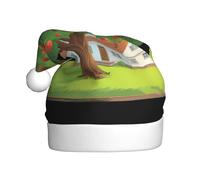 WHJSHOP Sombrero de Navidad con imagen de árbol de manzana junto a la cabaña para adultos para fiestas de Halloween