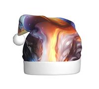 WHJSHOP Sombrero de Navidad con imagen de bestia de confrontación para adultos para fiestas de Halloween