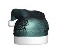 WHJSHOP Sombrero de Navidad con imagen de bosque oscuro para adultos para fiestas de Halloween