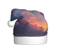 WHJSHOP Sombrero de Navidad con imagen de cielo colorido para adultos para fiestas de Halloween