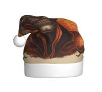 WHJSHOP Sombrero de Navidad con imagen de diablo ardiente para adultos para uso en fiestas de Halloween