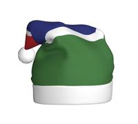 WHJSHOP Sombrero de Navidad con imagen de la bandera de Gambia para adultos para fiestas de Halloween