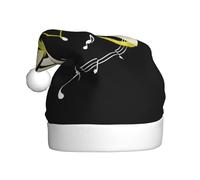WHJSHOP Sombrero de Navidad con imagen de libélula de nota musical para adultos para fiestas de Halloween