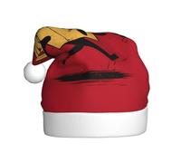 WHJSHOP Sombrero de Navidad con imagen de saltando papas fritas para adultos para uso en fiestas de Halloween