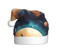 WHJSHOP Sombrero de Navidad con imagen del espacio exterior para adultos para uso en fiestas de Halloween