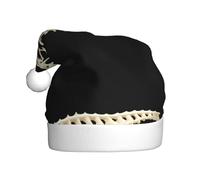 WHJSHOP Sombrero de Navidad estampado de huesos de pescado de mar profundo para adultos, por lo que es un regalo divertido y duradero para hombres y mujeres