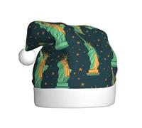 WHJSHOP Sombrero de Navidad estampado de la estatua de la libertad en Nueva York para adultos, por lo que es un regalo divertido y duradero para hombres y mujeres