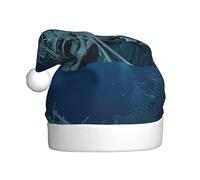 WHJSHOP Sombrero de Navidad estampado de naufragio bajo el mar para adultos, por lo que es un regalo divertido y duradero para hombres y mujeres