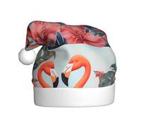 WHJSHOP Sombrero de Navidad estampado de pareja de flamencos para adultos, por lo que es un regalo divertido y duradero para hombres y mujeres