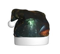 WHJSHOP Sombrero de Navidad estampado Forest Secret Realm para adultos, por lo que es un regalo divertido y duradero para hombres y mujeres