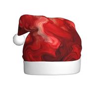 WHJSHOP Sombrero de Navidad impreso con diseño de fuego rojo para adultos, por lo que es un regalo divertido y duradero para hombres y mujeres