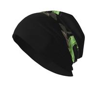 WHJSHOP Sombrero Kni de punto para adultos, diseño de serpiente arrastrada en la cueva, ligero, elástico y cálido, color negro